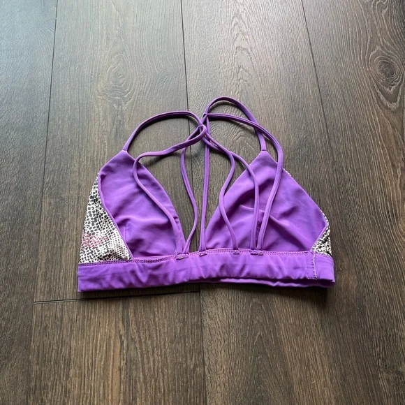 Acacia Swimwear Purple Strappy Bikini - Picture 4 of 6